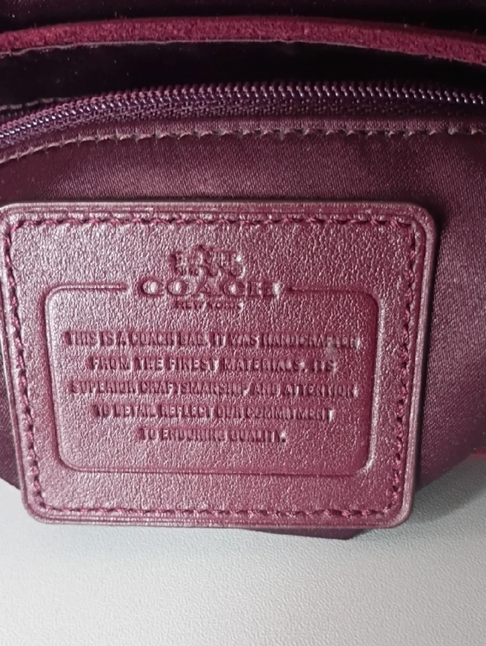 Coach Taylor Burgundy Suede & Exotic Python Flap Crossbody Bag Purse - Picture 10 of 13